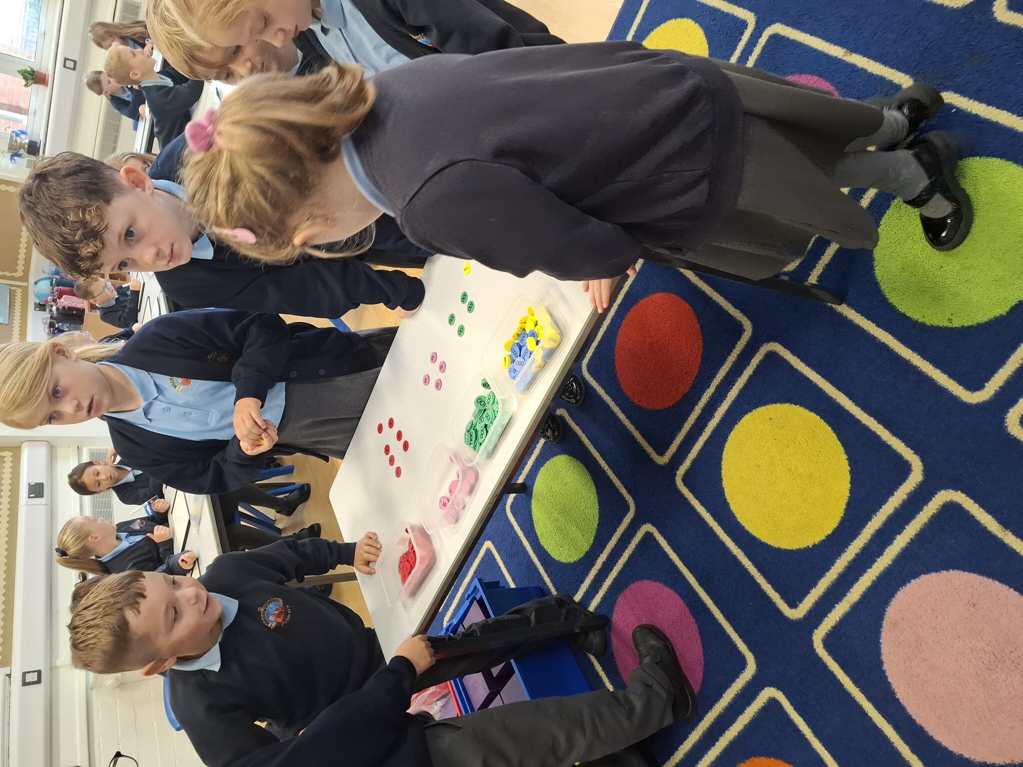 Image of Year 4 Working Hard in Maths 