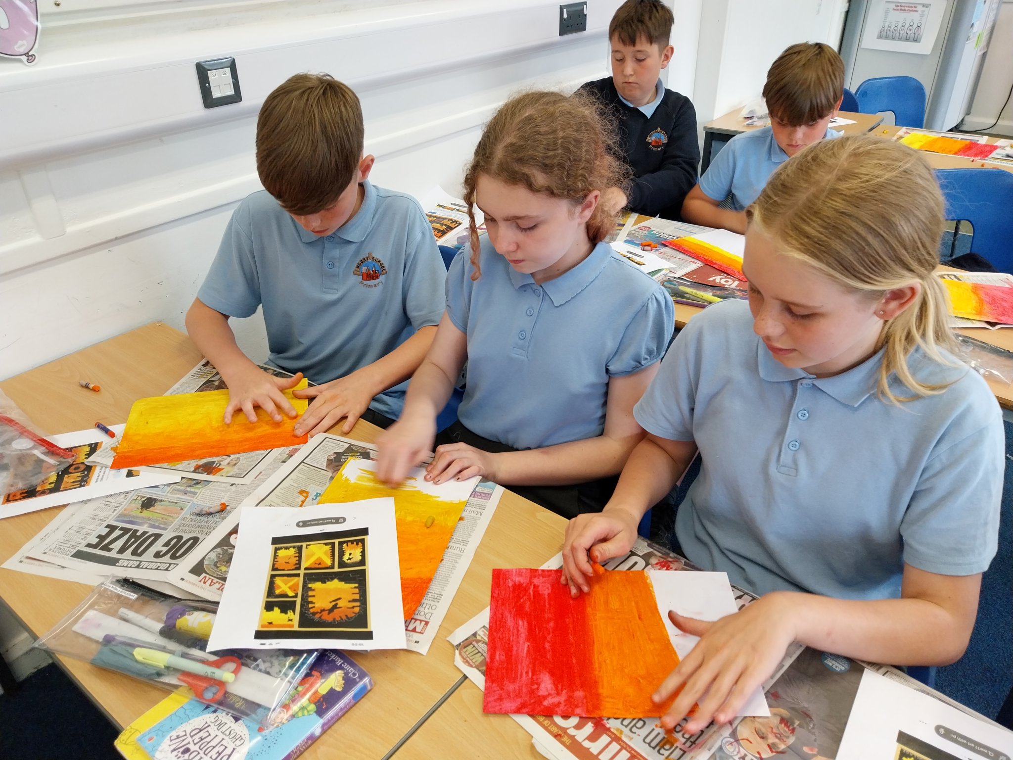 Image of Y6 - The Blitz poetry  and artwork 