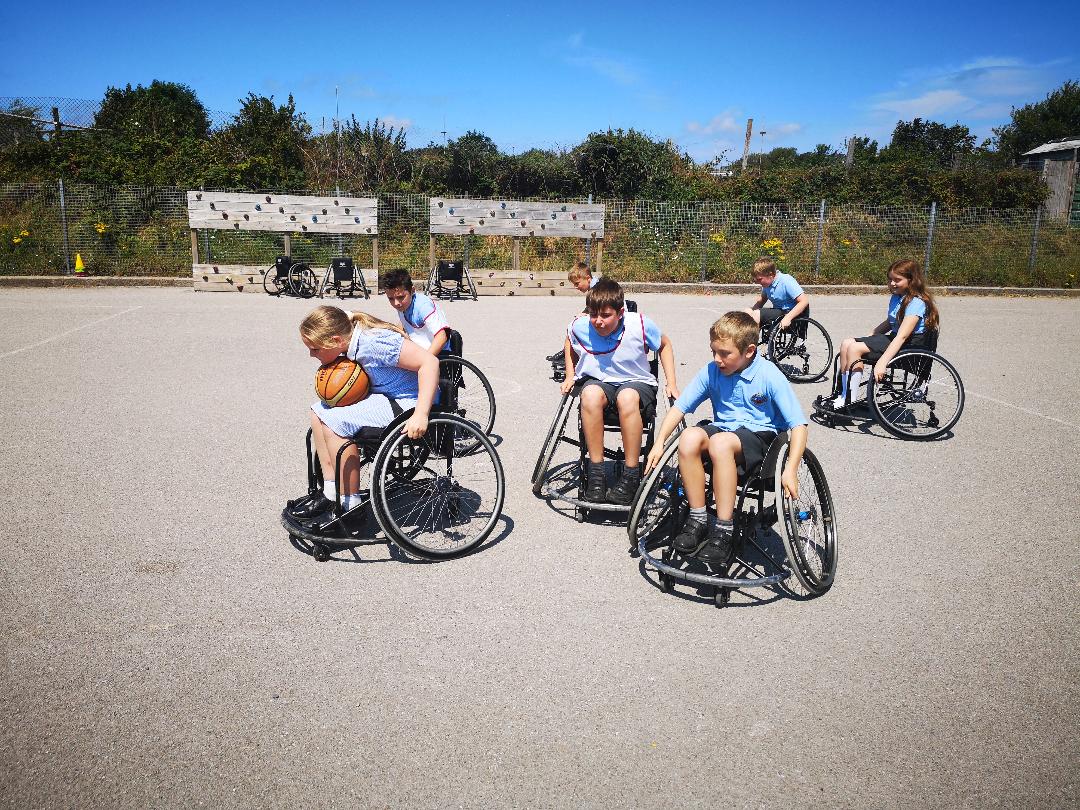 Image of Wheelchair basketball