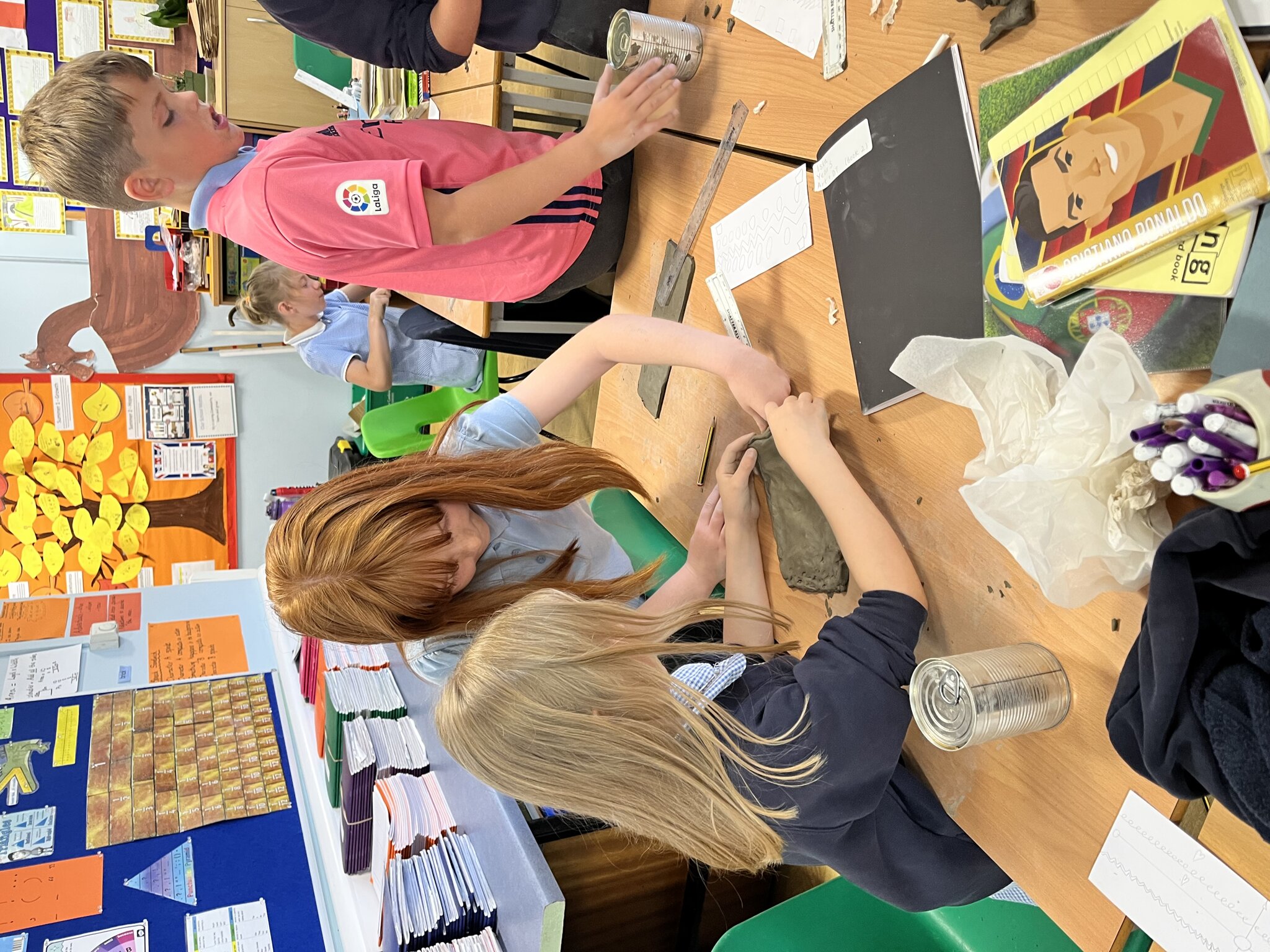 Image of Year 5 - 3D Art - Working with clay 