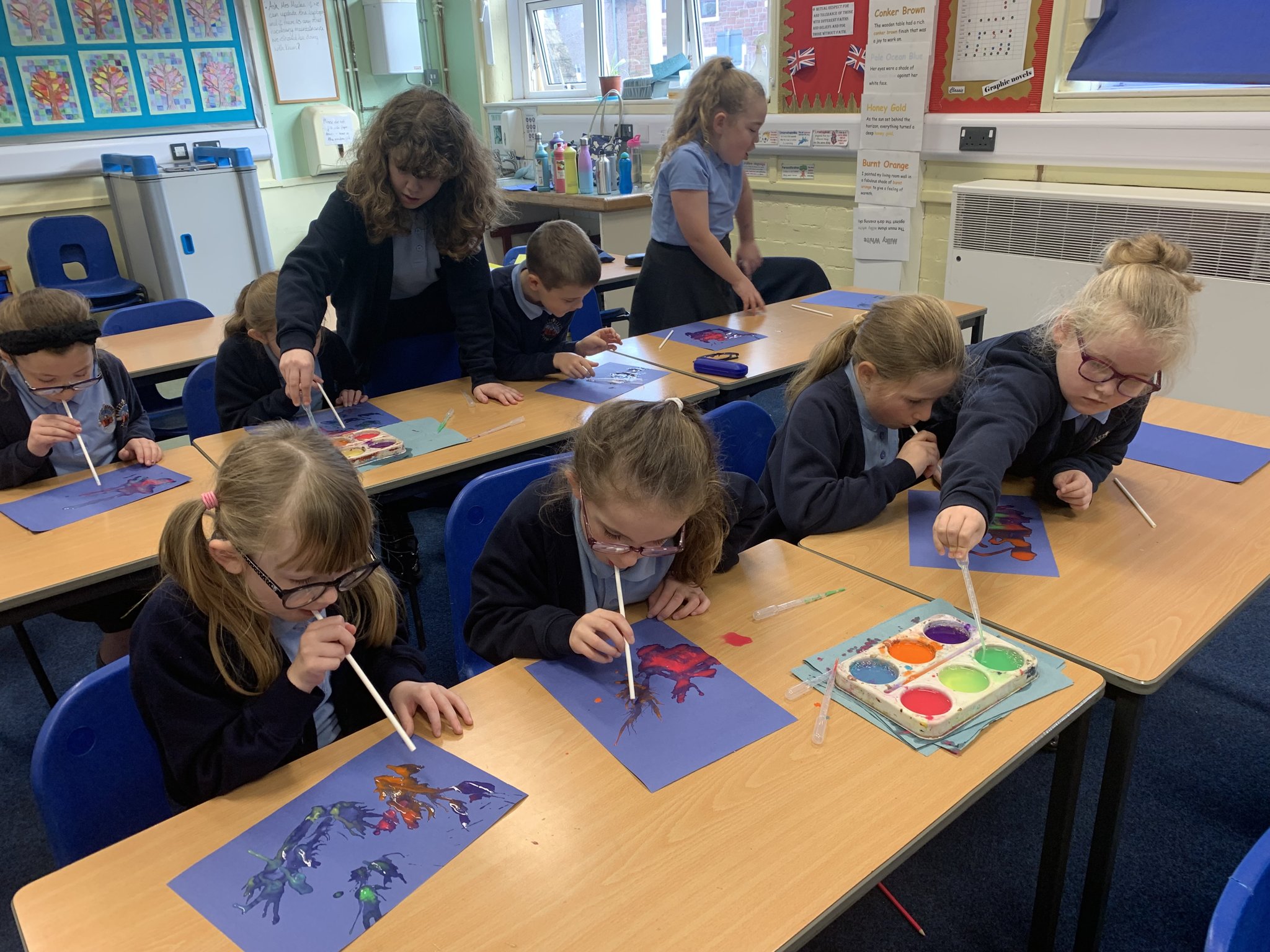 Image of Art Club's Firework Paintings