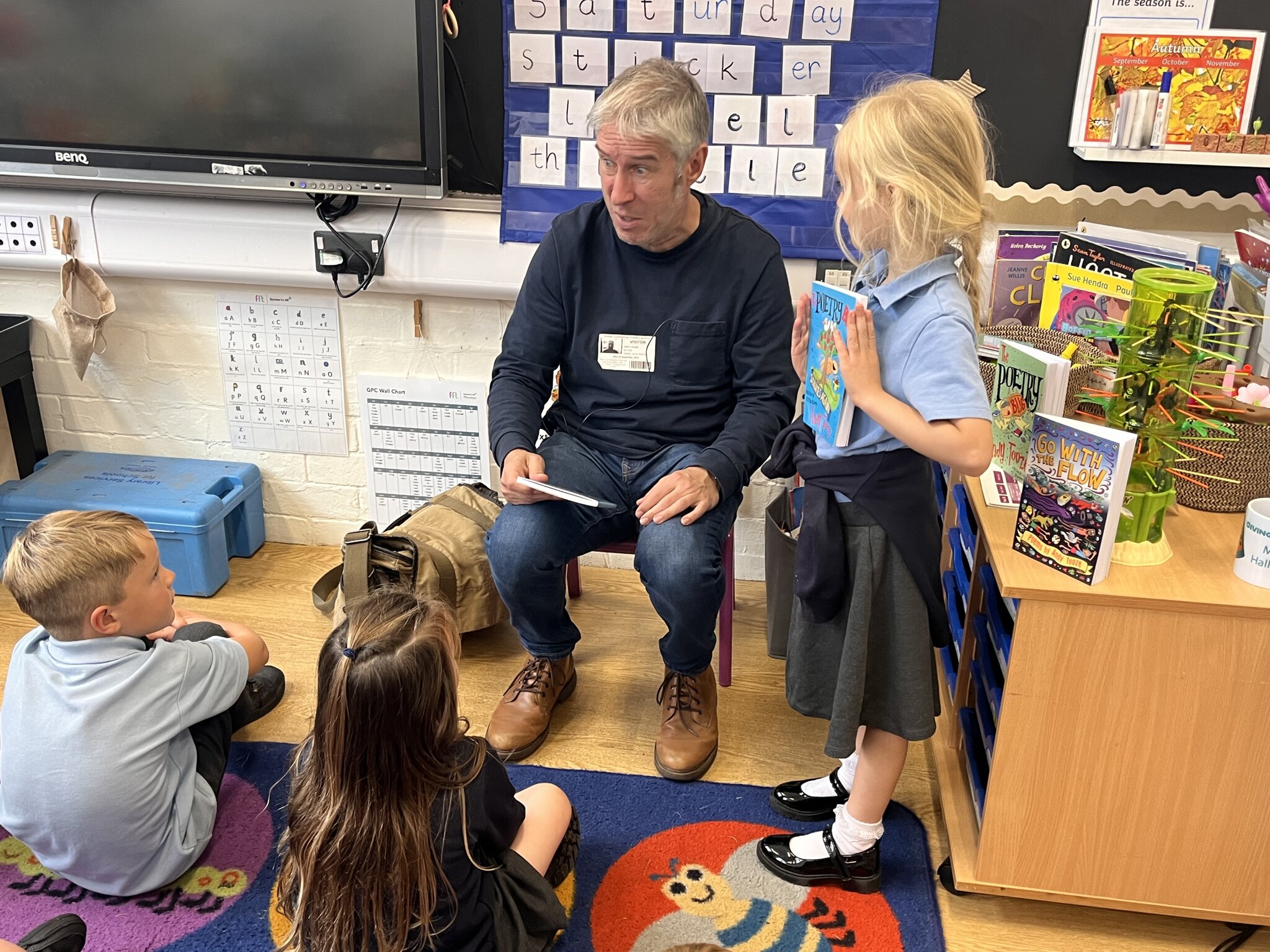 Image of Andy Tooze visits Year 1 