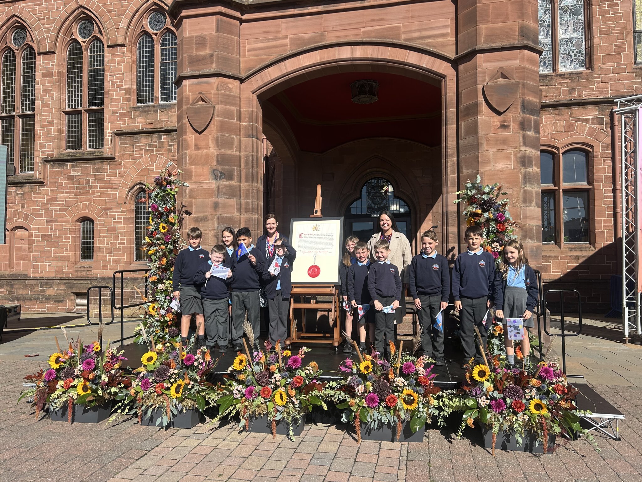 Image of Roose councillors meet King Charles 
