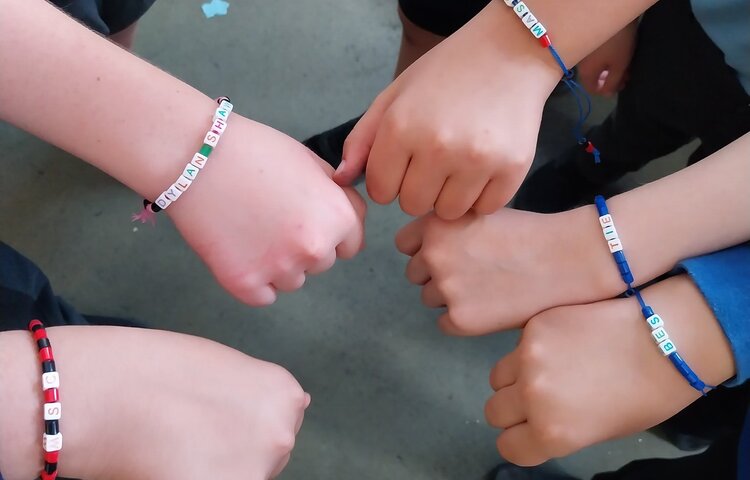 Image of Year 6 friendship bracelets