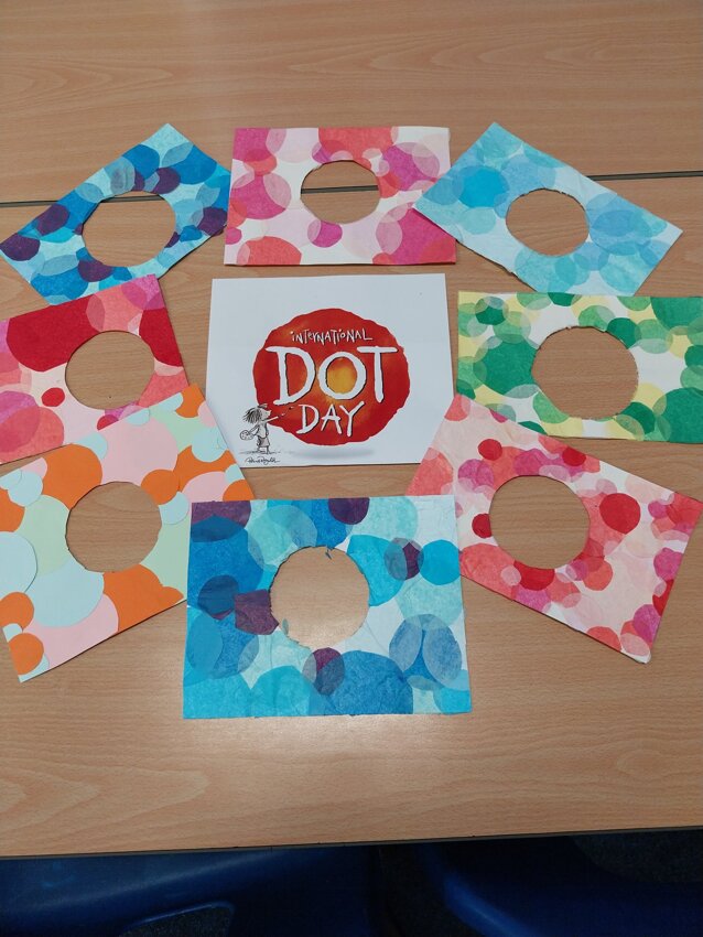 Image of Year 6 International Dot Day art