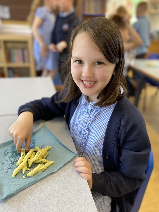 Image of Pesto pasta 25th April