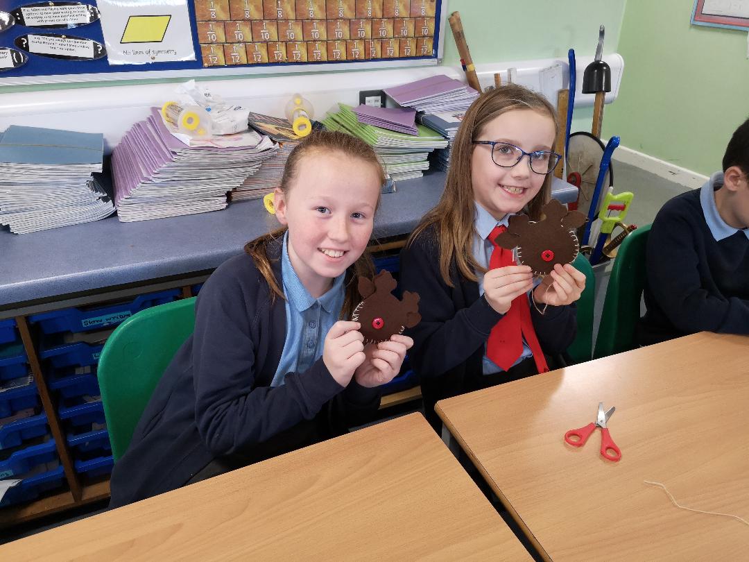 Image of Year 5 Sewing Reindeer