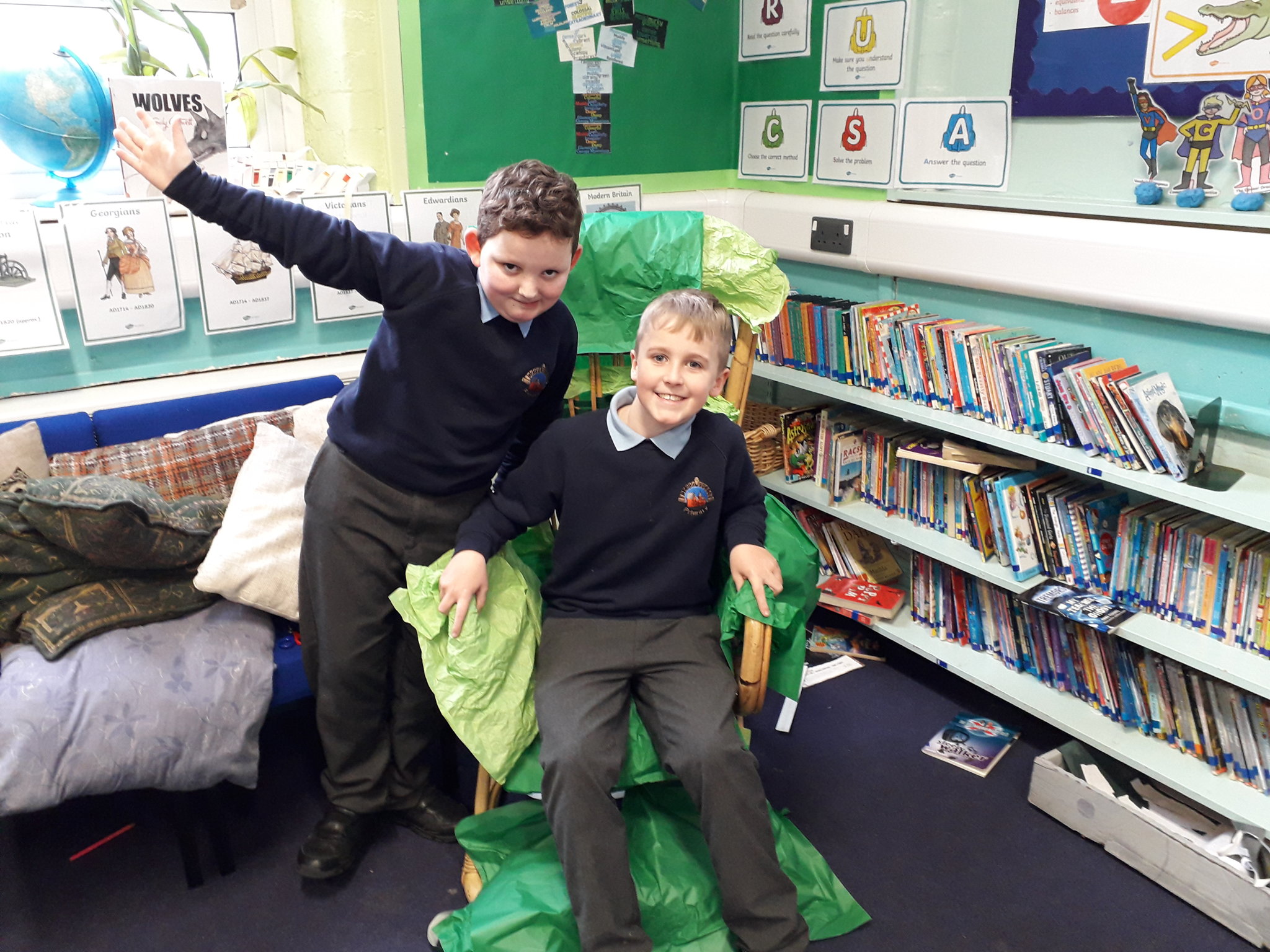 Image of Year 4 reading corner