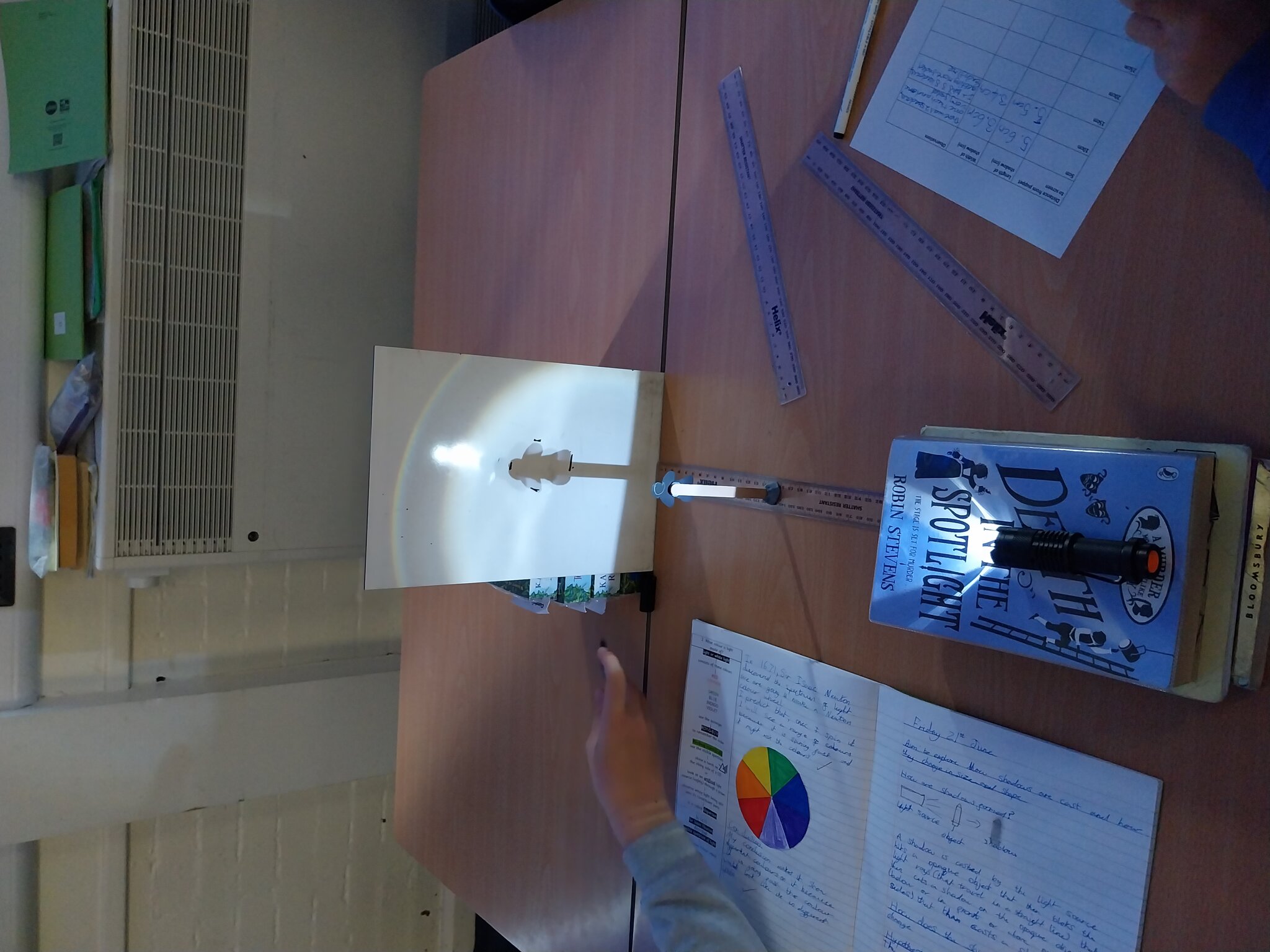 Image of Year 6 Science Investigation - light and shadow