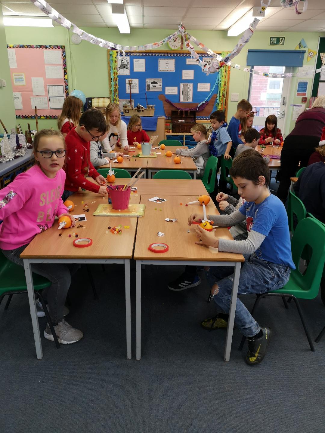 Image of Getting ready for Christingle