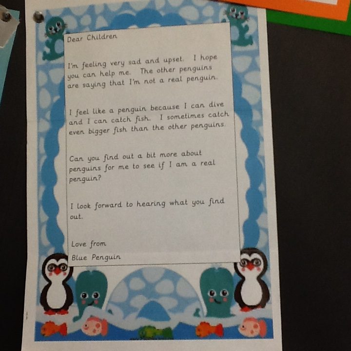 Image of A letter from The Blue Penguin