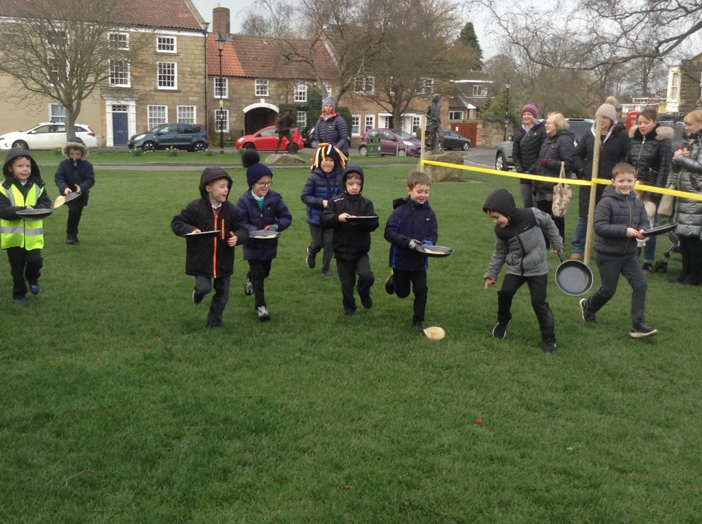 Image of Pancake race!