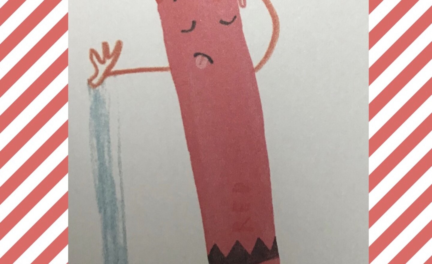 Image of The day the red crayon quit!