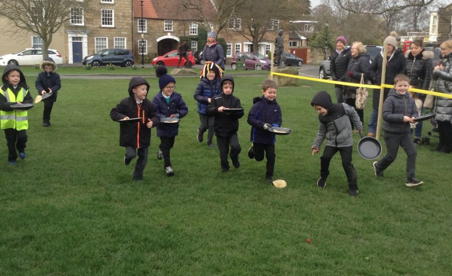 Image of Pancake race!