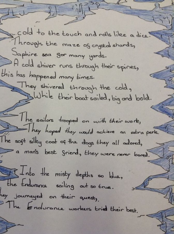 Shackleton poetry | Roseberry Academy