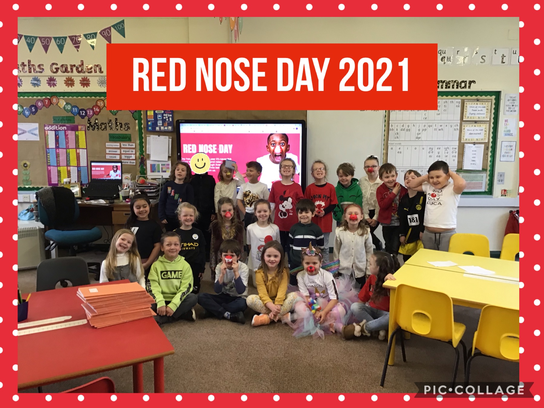 Image of Red Nose Day in Year 1