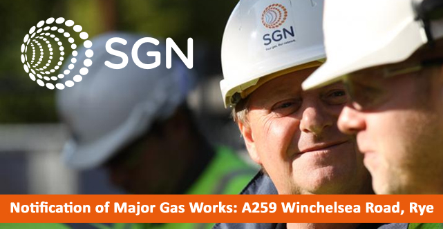 Image of Notification of Major Gas Works: A259 Winchelsea Road, Rye
