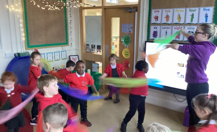 Sacred Heart Nursery children dancing with Karen Liddle School of Dance!