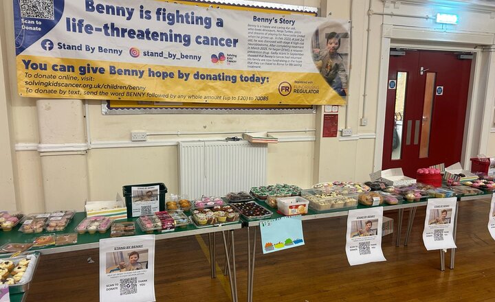 Caring Hearts Bake sale in aid of Stand by Benny