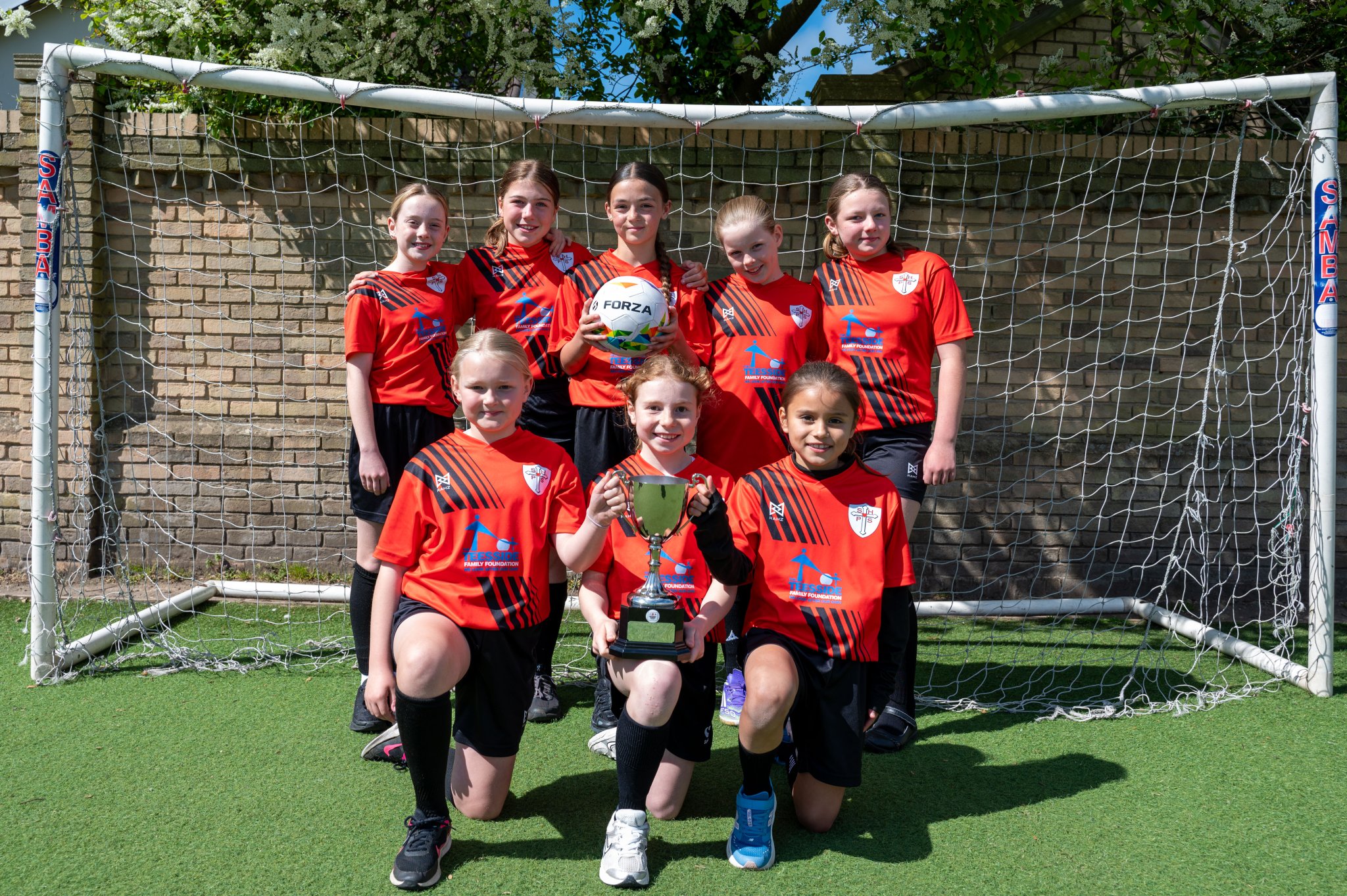 Sacred Heart Girls’ U11 football team have been crowned North Champions
