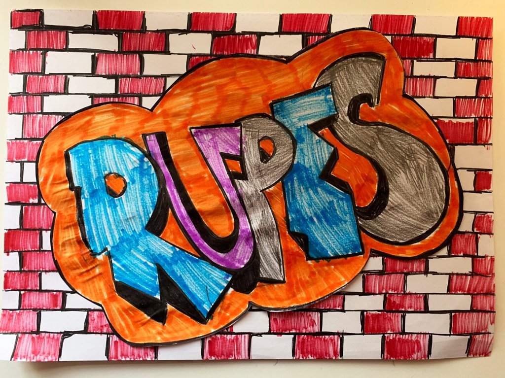 new school graffiti alphabet