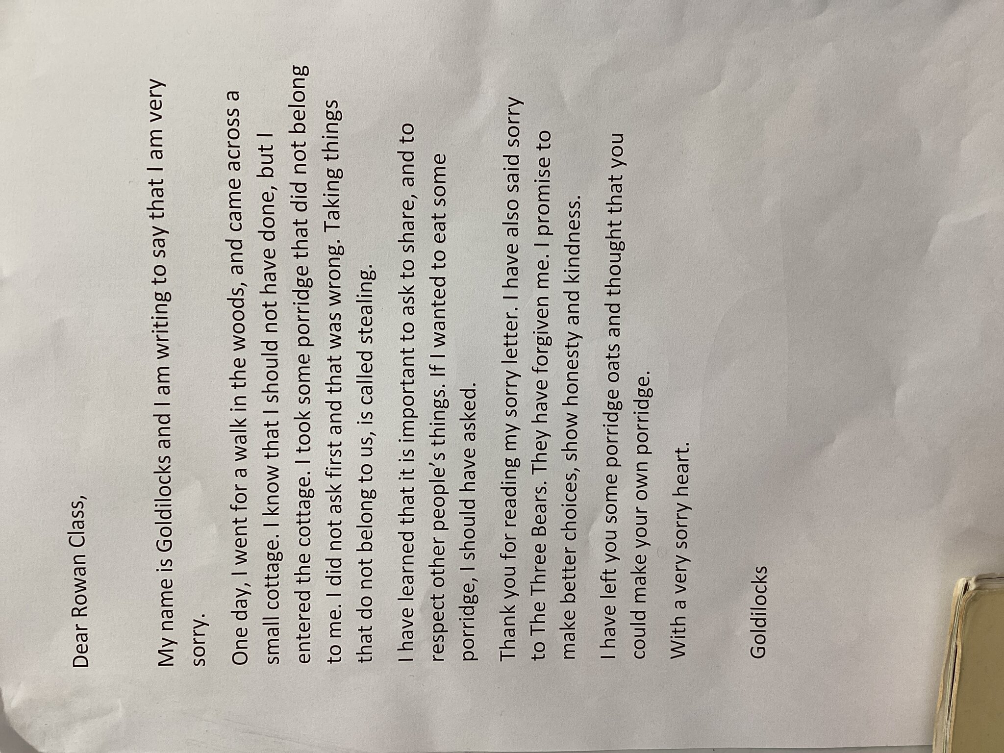 Image of Who stole the porridge?