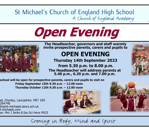 Image of Open Evening and Open Days 2023
