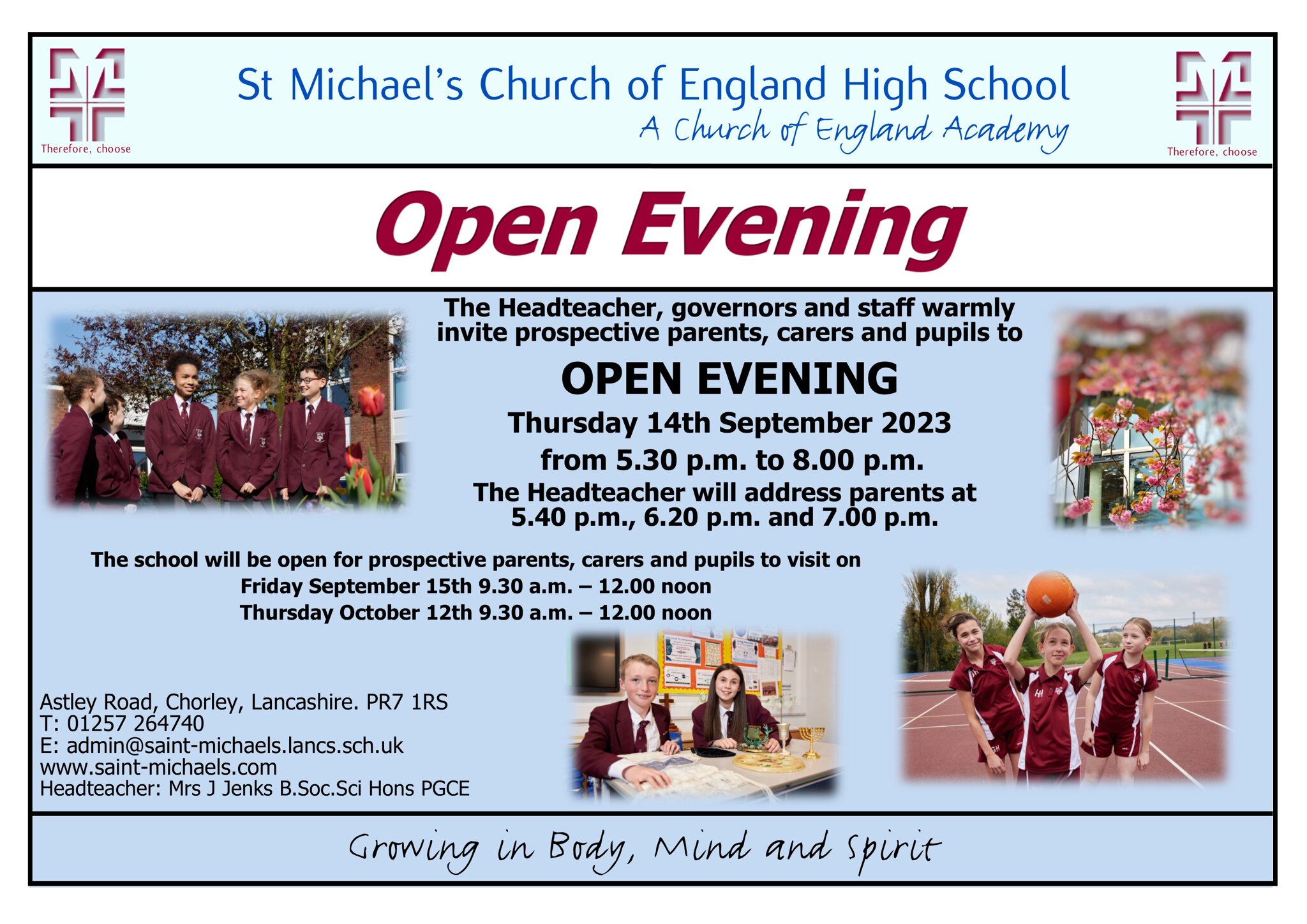 Image of Open Evening and Open Days 2023