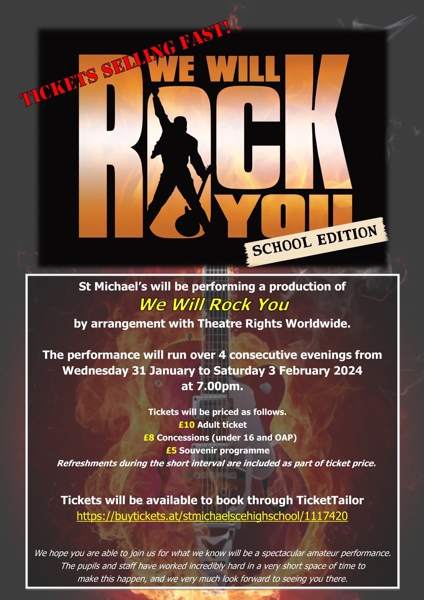 Image of We Will Rock You School Production - 31st January - 3rd February