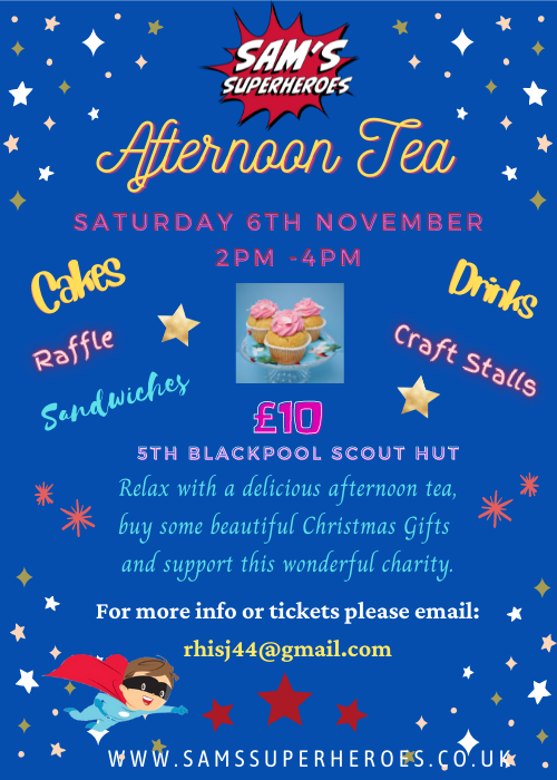 Image of Fundraising AFTERNOON TEA, Saturday 6 Nov