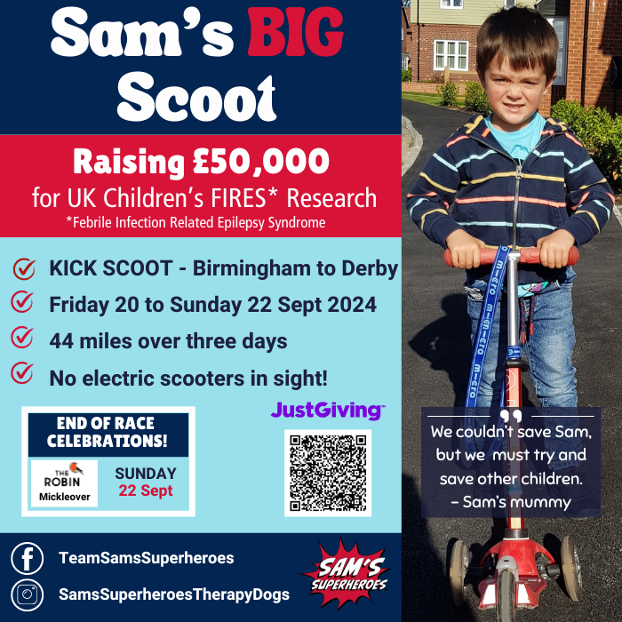 Image of Sam's Big Scoot - A challenge set to capture hearts and minds in memory of Sam. 