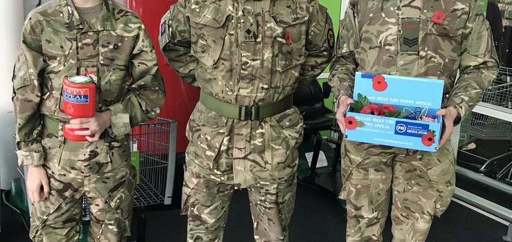 Image of Cadets Selling Poppies