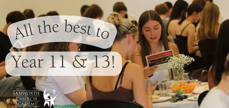 Image of All the best to Year 11 & 13