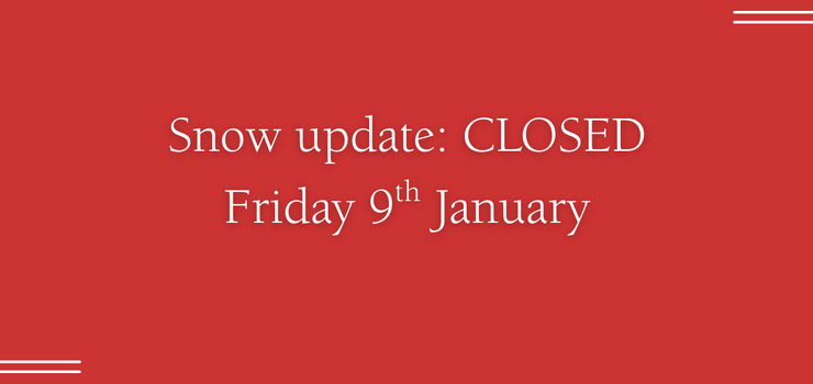 Image of Academy is CLOSED on Friday 9th January due to snow