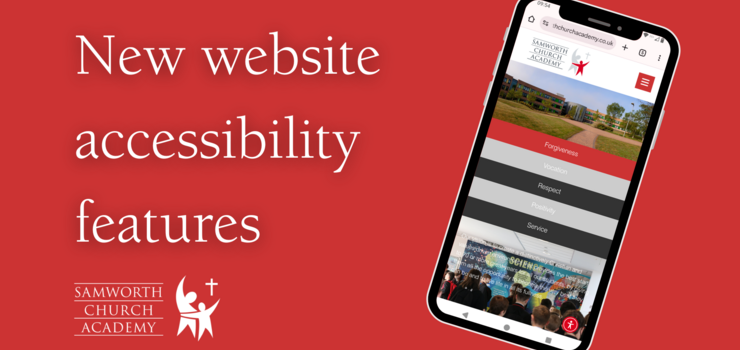 New website accessibility features