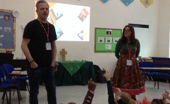 Image of Authors visit school