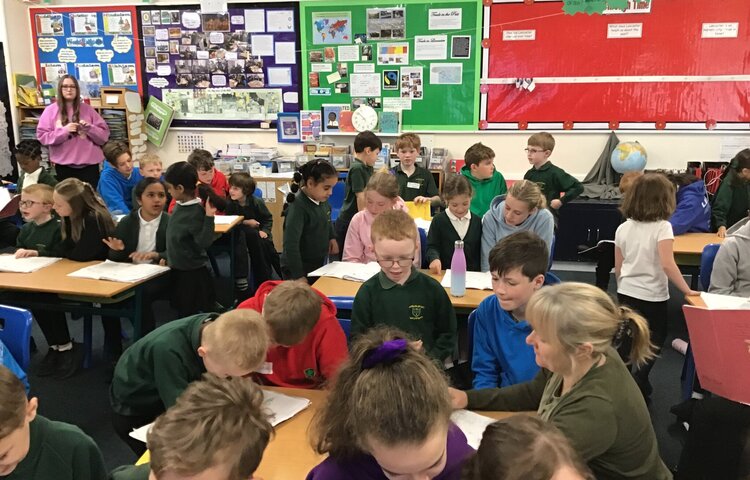 Image of Y1 Authors! -sharing the stories they had written