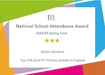 FFT National Attendance Award Top 25% Spring 2025