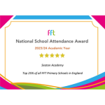 FFT National Attendance Award Top 25%