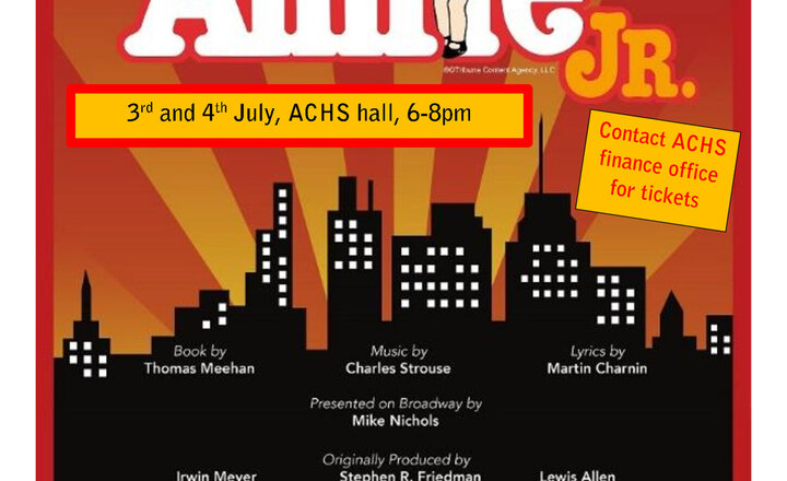 Image of Annie the Musical - on stage at Astley High School soon!