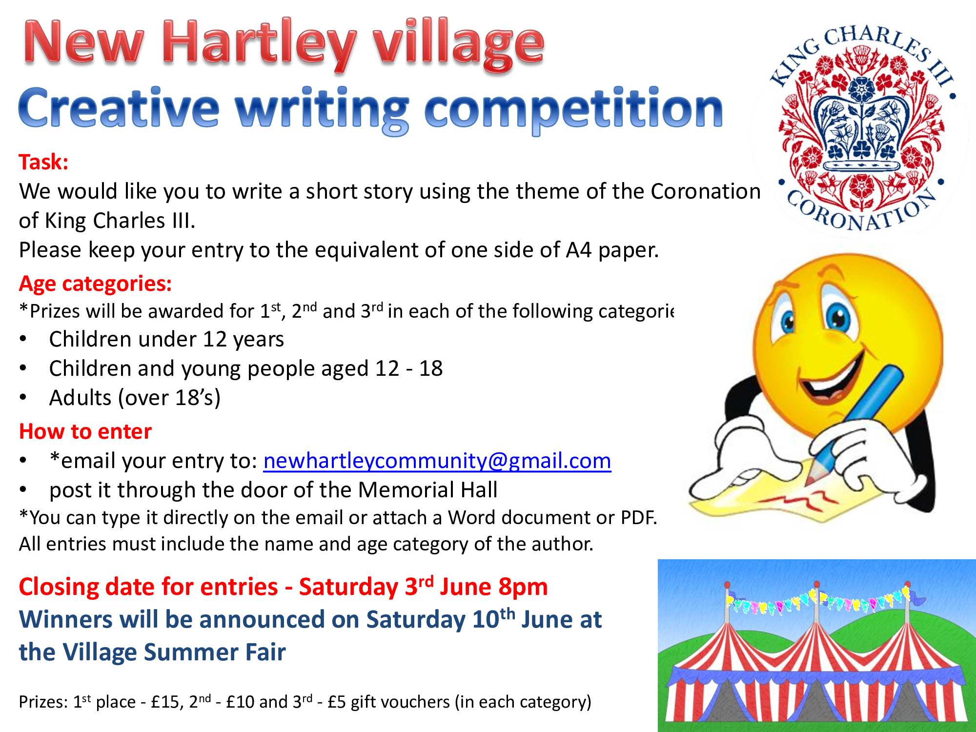 Image of New Hartley Creative Writing Competiton