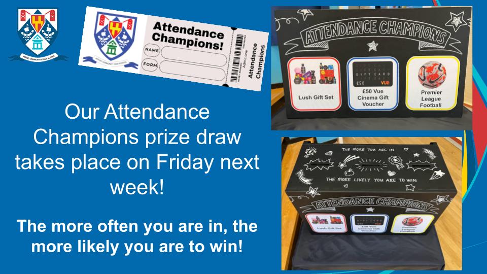 Image of Attendance Champions Prize Draw