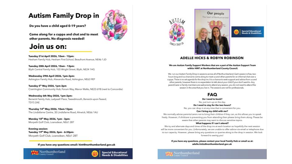 Image of Autism Family Drop in Sessions