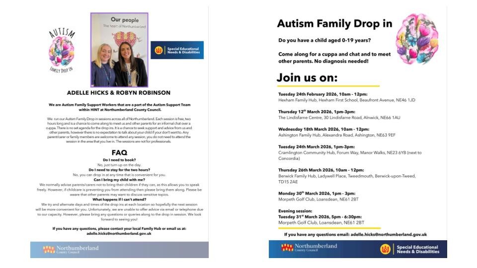 Image of Autism Family Drop in Sessions