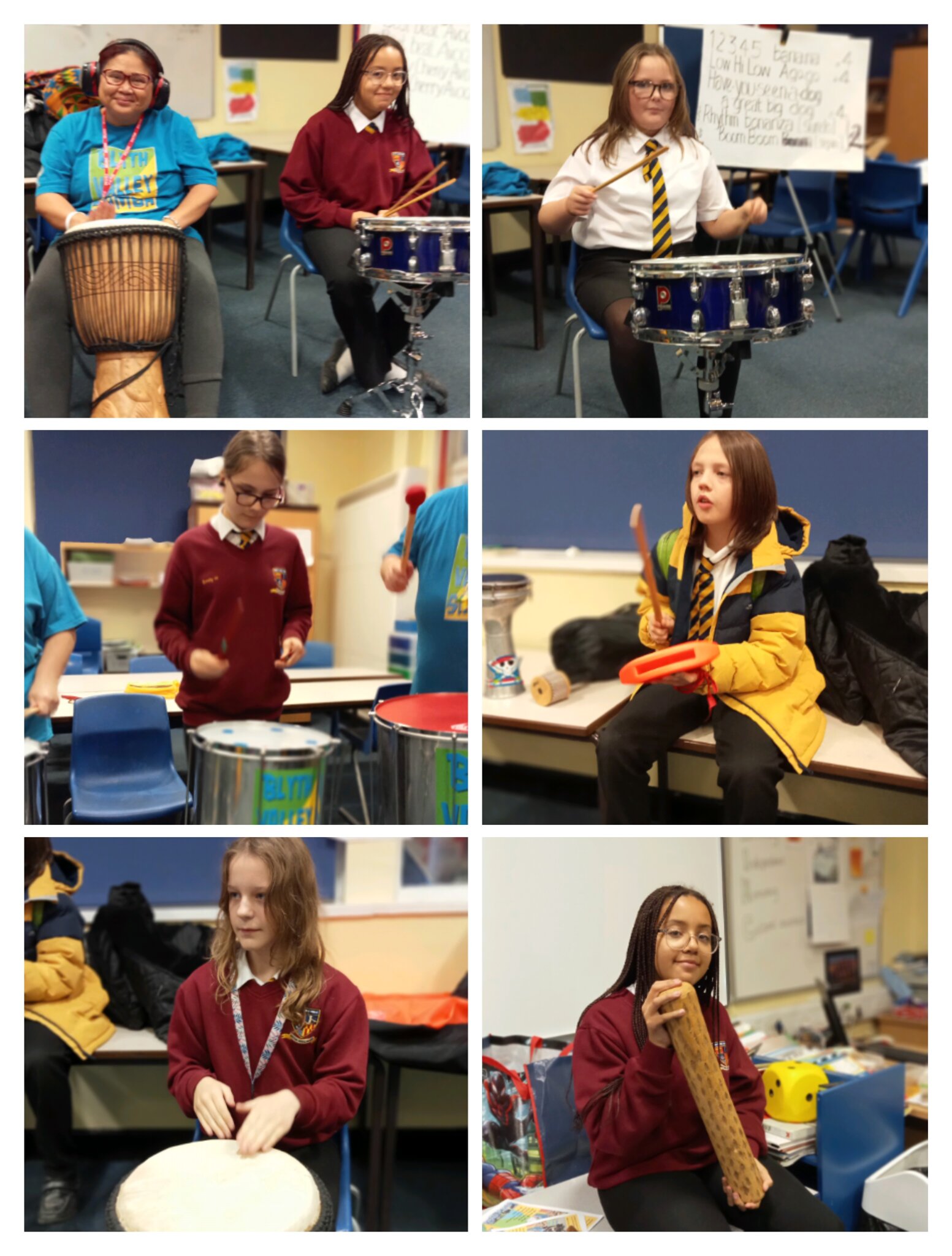 Image of Blyth Valley Samba Band make a surprise visit to Whamba!