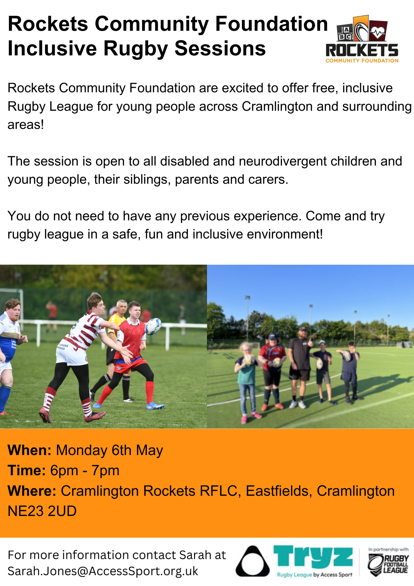 Image of Free Inclusive Rugby Session