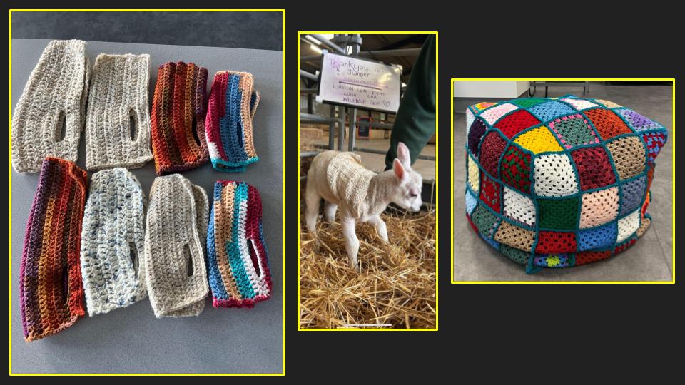 Image of Coats and Cubes from our Crochet Club