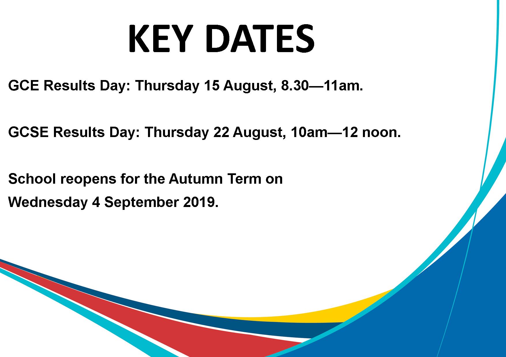 Image of Key Dates 