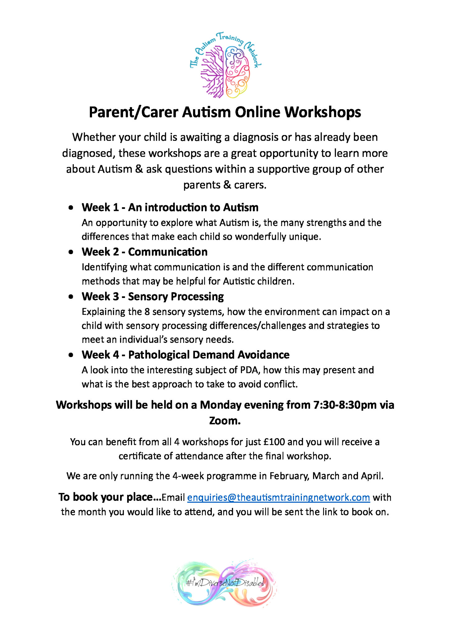 Image of Neurodiverse Parent Workshops