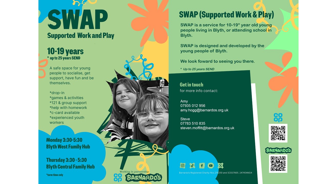 Image of Supported Work and Play Sessions in Blyth Valley